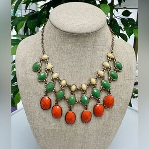 Colourful 3 Layer Bib Necklace